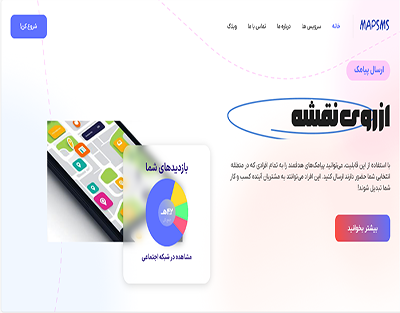 سایت شرکتی مپ اس ام اس، نمونه کار سایت وردپرسی محمد مهدی نوروزی